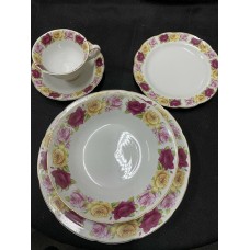 FLORAL 4 PERSON DINNER SET MILANO COLLECTION  WAS $259.95   NOW  $189.00